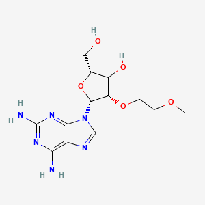 molecular formula C13H20N6O5 B12409203 (2R,4S,5R)-5-(2,6-diaminopurin-9-yl)-2-(hydroxymethyl)-4-(2-methoxyethoxy)oxolan-3-ol 