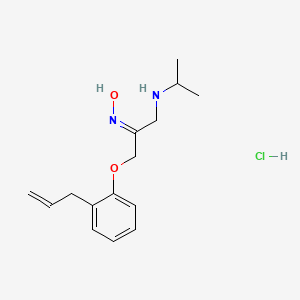 (NE)-N-[1-(propan-2-ylamino)-3-(2-prop-2-enylphenoxy)propan-2-ylidene]hydroxylamine;hydrochloride