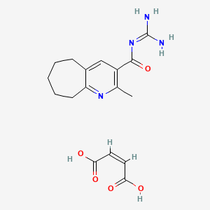 (Z)-but-2-enedioic acid;N-(diaminomethylidene)-2-methyl-6,7,8,9-tetrahydro-5H-cyclohepta[b]pyridine-3-carboxamide