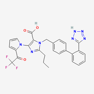 2-Propyl-3-[[4-[2-(2H-tetrazol-5-yl)phenyl]phenyl]methyl]-5-[2-(2,2,2-trifluoroacetyl)pyrrol-1-yl]imidazole-4-carboxylic acid