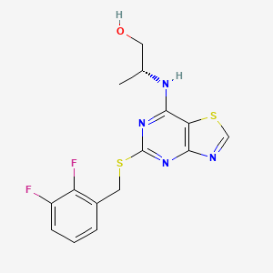 molecular formula C15H14F2N4OS2 B12409514 CXCR2 antagonist 4 