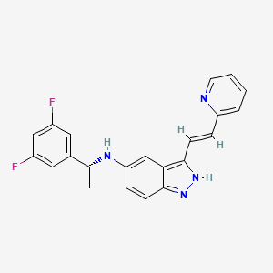 molecular formula C22H18F2N4 B12409515 Trk-IN-20 