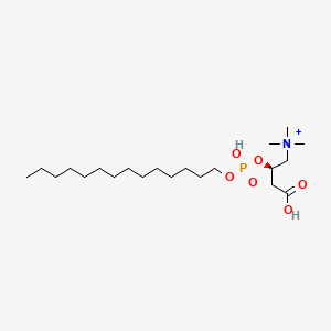 [Phosphoric acid tetradecyl(R)-1-carboxymethyl-2-(trimethylaminio)ethyl]dianion