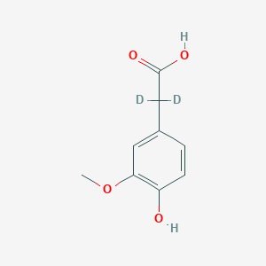 molecular formula C9H10O4 B12409578 Homovanillic acid-d2 