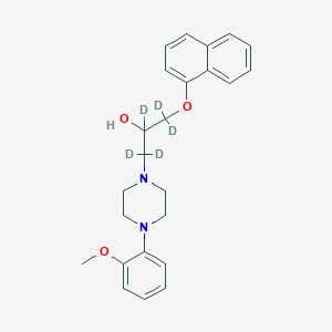 molecular formula C24H28N2O3 B12409605 Naftopidil-d5 
