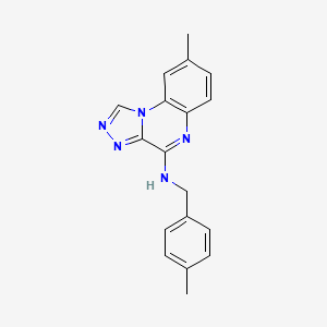 8-methyl-N-[(4-methylphenyl)methyl]-[1,2,4]triazolo[4,3-a]quinoxalin-4-amine