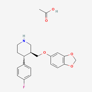 molecular formula C21H24FNO5 B1240976 Paroxetine Acetate CAS No. 72471-80-8
