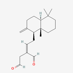molecular formula C20H30O2 B1240977 8(20),12-Labdadiene-15,16-dial 