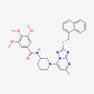 molecular formula C32H34N6O4S B12409790 Antitumor agent-55 