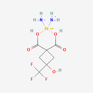 molecular formula C7H11F3N2O5Pt B12409860 Antitumor agent-77 