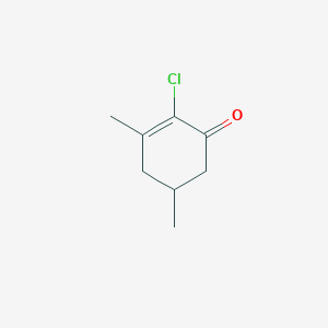 molecular formula C8H11ClO B124099 3,5-Dimethyl-2-chloro-2-cyclohexene-1-one CAS No. 148470-38-6