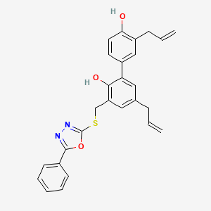 molecular formula C27H24N2O3S B12409987 SARS-CoV-2-IN-22 