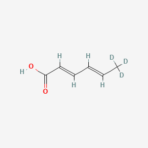 molecular formula C6H8O2 B12410048 Sorbic acid-d3 