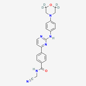 molecular formula C23H22N6O2 B12410079 Momelotinib-2,2,6,6-d4 