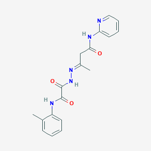 N-Pyridin-2-yl-3-(o-tolylaminooxalyl-hydrazono)-butyramide