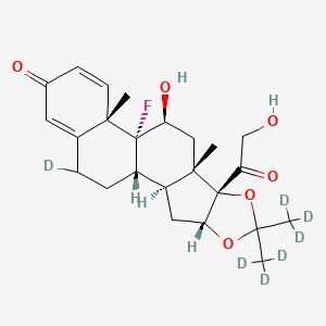 molecular formula C24H31FO6 B12410111 Triamcinolone acetonide-d7-1 