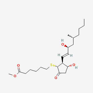 methyl 6-[(1R,2S,3R)-3-hydroxy-2-[(E,3S,5R)-3-hydroxy-5-methylnon-1-enyl]-5-oxocyclopentyl]sulfanylhexanoate
