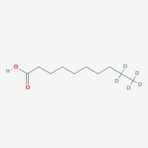 molecular formula C10H20O2 B12410158 Decanoic acid-d5 