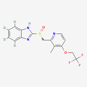molecular formula C16H14F3N3O2S B12410231 (R)-Lansoprazole-d4 