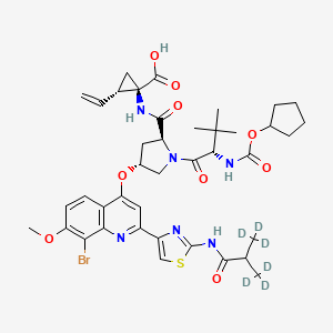 molecular formula C40H49BrN6O9S B12410242 Faldaprevir-d6 