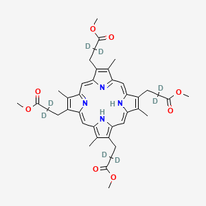 molecular formula C40H46N4O8 B12410266 Coproporphyrin I tetramethyl ester-d8 