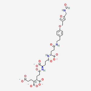 molecular formula C35H39N4O16-5 B1241027 Formylmethanofuran 