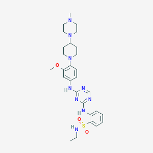 molecular formula C28H39N9O3S B12410273 Fgfr3-IN-1 