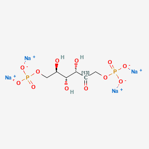 molecular formula C6H10Na4O12P2 B12410386 Fosfructose-2-13C (sodium) 