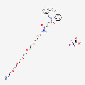 molecular formula C35H46F3N3O10 B12410416 DBCO-PEG6-amine TFA 
