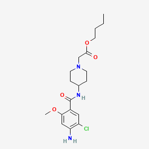 molecular formula C19H28ClN3O4 B1241044 au-224 