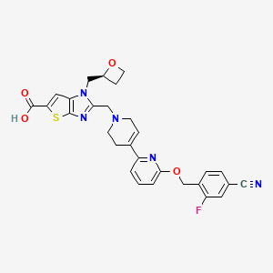 molecular formula C29H26FN5O4S B12410441 GLP-1R agonist 7 
