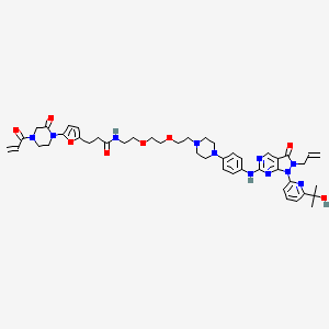 molecular formula C46H57N11O8 B12410499 LEB-03-146 