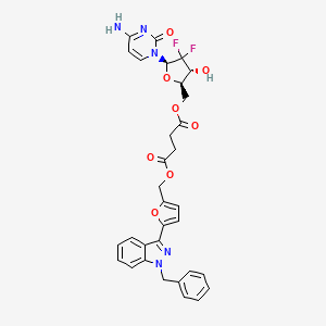 molecular formula C32H29F2N5O8 B12410503 GEM-5 