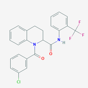 molecular formula C24H18ClF3N2O2 B12410760 NF-|EB-IN-3 