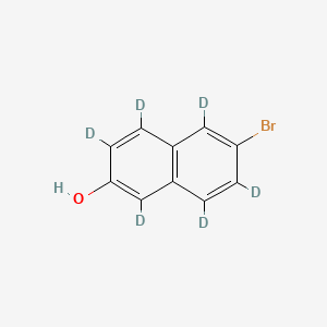 molecular formula C10H7BrO B12410883 6-Bromo-2-naphthol-d6 