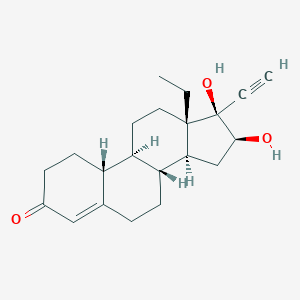 molecular formula C₂₁H₂₈O₃ B124109 16beta-Hydroxynorgestrel CAS No. 40915-03-5