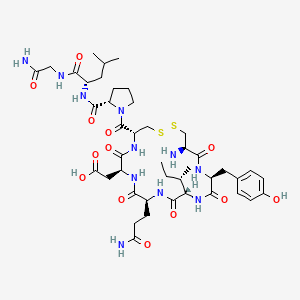 molecular formula C43H65N11O13S2 B12410907 [Asp5]-Oxytocin 