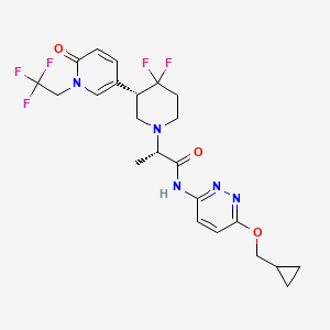 molecular formula C23H26F5N5O3 B12410923 Mrgx2 antagonist-1 