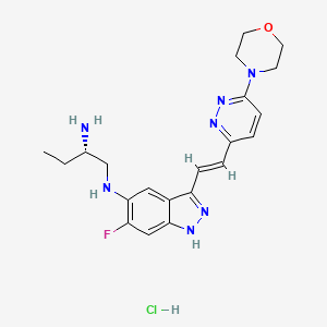 molecular formula C21H27ClFN7O B12410995 YE6144 