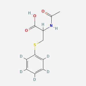 molecular formula C11H13NO3S B12411047 DL-Phenylmercapturic acid-d5 