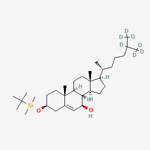 molecular formula C33H60O2Si B12411272 3-O-tert-Butyldimethylsilyl 7beta-hydroxy cholesterol-d7 