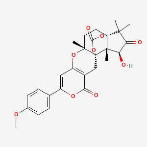 molecular formula C27H28O9 B12411431 Millmerranone A 