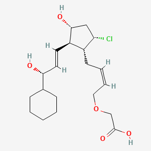 2-[(Z)-4-[(1R,2R,3R,5S)-5-chloro-2-[(E,3S)-3-cyclohexyl-3-hydroxyprop-1-enyl]-3-hydroxycyclopentyl]but-2-enoxy]acetic acid
