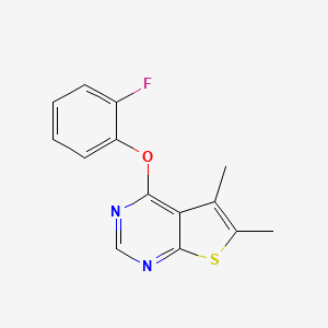 molecular formula C14H11FN2OS B12411458 MRGPRX1 agonist 3 