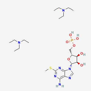 molecular formula C23H46N7O7PS B12411521 2-Methylthio-AMP diTEA 