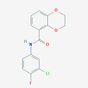 molecular formula C15H11ClFNO3 B12411525 BA38017 
