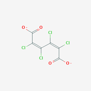 molecular formula C6Cl4O4-2 B1241156 Tetrachloro-cis,cis-muconate 