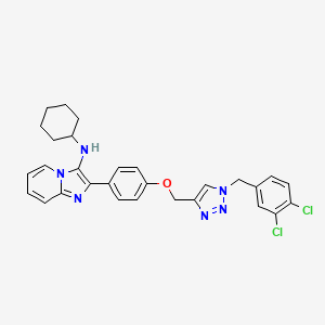 molecular formula C29H28Cl2N6O B12411564 Bace1-IN-12 