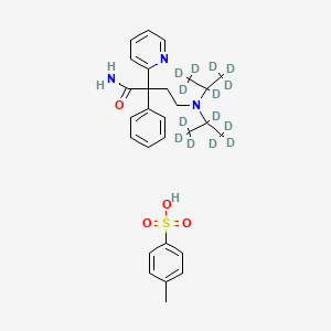 molecular formula C28H37N3O4S B12411580 Disopyramide-d14 Tosylate Salt 