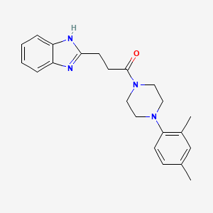 3-(1H-benzimidazol-2-yl)-1-[4-(2,4-dimethylphenyl)-1-piperazinyl]-1-propanone